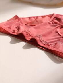 Calcinha feminina sexy de renda com 5 peças - Calcinha sem costura de seda gelada, cintura baixa, macia e respirável para ioga, treino e uso diário - Multicolorido - Ver 10