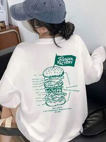 [210g Pure Cotton Long Sleeve T-Shirt] 2025 New Product Long Sleeve T-Shirt Sweet And Cute Print Y2K Women's Top T-Shirt - White - View 1