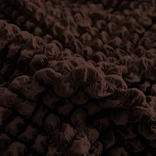 VENECIA Forros para sillones- Fundas de sofa elastica set 3 piezas, comodidad y diseño de burbujas - Marrón Chocolate - Ver 6