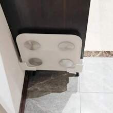 1 Cặp giá để cân treo tường - Lắp đặt bằng keo dán, nhựa bền tiết kiệm không gian, thích hợp cho phòng tắm và phòng tập thể dục tại nhà, sức chứa 22 pound, lưu trữ trong phòng tắm, thiết kế thời trang, cấu trúc chắc chắn, ngăn chứa đồ - Nhiều màu - Xem 10