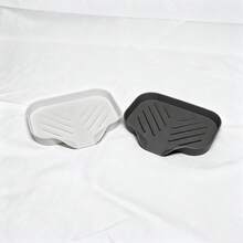 Silicone Soap Dish With Drainage Function, Anti-Slip Rectangular Soap Holder Tray For Bathroom And Washbasin, Travel Portable Soap Box With Anti-Slip Bottom Design, Simple Design, Easy To Match, Suitable For Most Decoration Styles