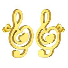 1 Pair Of Stainless Steel Earrings, Unicorn, Dinosaur And Small Animal Jewelry, Is An Ideal Birthday Gift For Ladies - Gold - View 21