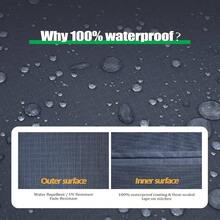 Outdoor - Fundas para muebles de patio al aire ltima intervensin, impermeable, resistente a los rayos, funda antidecoloracin para sillas de mesa redondas grandes, gris, 84 pulgadas de - Gris - 72" de diámetro x 27,5" de alto - Ver 6