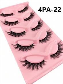 3 cutii (15 perechi) de gene false tip ochi de pisică, design 3D înaripat, naturale și pufoase, potrivite pentru purtare zilnică, întâlniri și călătorii