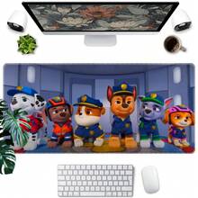 1pc  Cartoon Large Mouse Pad - Vibrant Pups Designs With Colorful Scenes, Durable Desk Mat For Keyboard & Mouse, Perfect For Kids,  Fans, Gamers, And Office Use, Mouse Pads For Desk