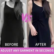 10 Pcs Clip Dress Clips Down-Hidden Back Waist Cincher Ties Clothing The Side Tightener Rings No Show For Dresses, T-Shirts, Women Clothing Fashion Accessorieshalloween - 1 - Xem 4