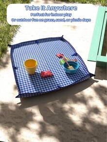 1 件装婴儿高脚椅下防溅垫，带 PE 背衬的防水防溢垫，可洗餐垫，适合幼儿进食、玩耍、艺术和手工