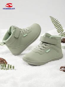 HOBIBEAR 1 Pair Minimalist Fashionable Comfortable Outdoor Snow Boots For Teenagers, Boys & Girls, Warm Lined Winter Shoes In Multiple Colors