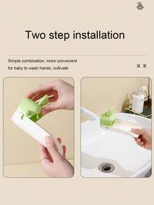 Extensor de grifo de PP con diseño de dibujos animados, duradero y a prueba de salpicaduras, con control de flujo de agua suave, fácil de instalar, extensión universal para lavabo, conejo de dibujos animados, extensión de grifo de silicona a prueba de salpicaduras, guía de lavabo, extensor de grifo, extensor de manija de lavabo