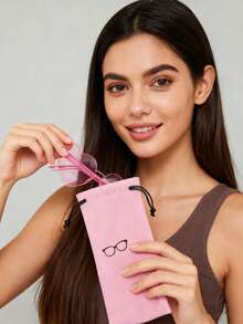 1/7/13/20pcs Set Heart-Shaped Candy Color Frameless Funny Love Heart Glasses, Unisex Party Favor Glasses - Rose Red - View 6