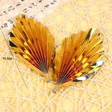 2 chiếc Palm Spear Happy Birthday Cake Toppers Vàng Folding Fan Party Cake Topper Trang trí món tráng miệng đám cưới, Giáng sinh - Nhiều màu - Xem 19