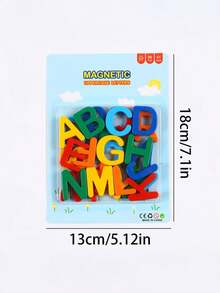 1 Box Magnetic Letter Set - Ideal For Early Language Learning, Spelling And Teaching: Perfect Gift For School Education And Home Education, Also A Great Choice For Halloween And Christmas Gifts. Alphabet Numeric Refrigerator Magnets, Suitable For Learning Toys And Children's Toys, Interactive Spelling Practice, Math Games, Random Letter Colors And Sizes. - Multicolor - View 8
