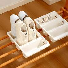 1 Peça Sapateira Vertical, Caixa de Armazenamento de Chinelos a Prova de Poeira Economizadora de Espaço, Sapateira de Plástico Multiuso, Cesta de Prateleira