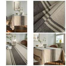 Tablecloth Clips - Gris + 70,9 x 55,1 pouces (rectangulaire) - Voir 1