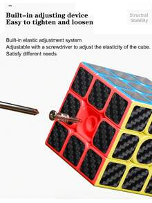 sengso Speed Cube Bundle Of 2x2 3x3 4x4 5x5 Pyramid Smoothly Carbon Fiber Sticker SQ-1 Special-Shaped Adjustable Cube For Kids & Adults Back To School Season Holiday Birthday Gifts