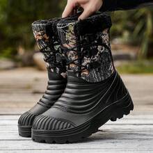 2025新款冬季男士雪地靴，防水防滑加厚保暖内衬，适合-40℃低温，北美风格，钓鱼鞋，尺码48-49