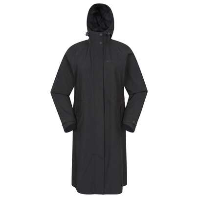 Animal Womens/Ladies Jade Waterproof Lightweight Long Raincoat (Black) - 100% Mixed - (MW4254)
