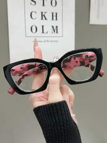 1 件/3 件 PC（聚碳酸酯）女士几何框架老花镜，Y2K 休闲日常时尚阅读和使用智能手机必备 - 白色 - 查看 33