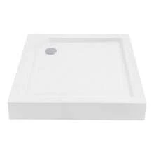 Shower Base Shower Tray White Bathroom Shower Tray - White - View 4