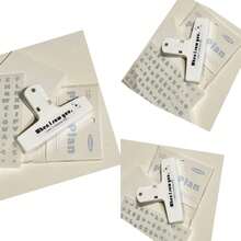 1/3 High-Quality Retro Colorful Office Document Folder, Minimalist Planner Clip, Long Tail Stationery Organizer - Multicolor - View 10