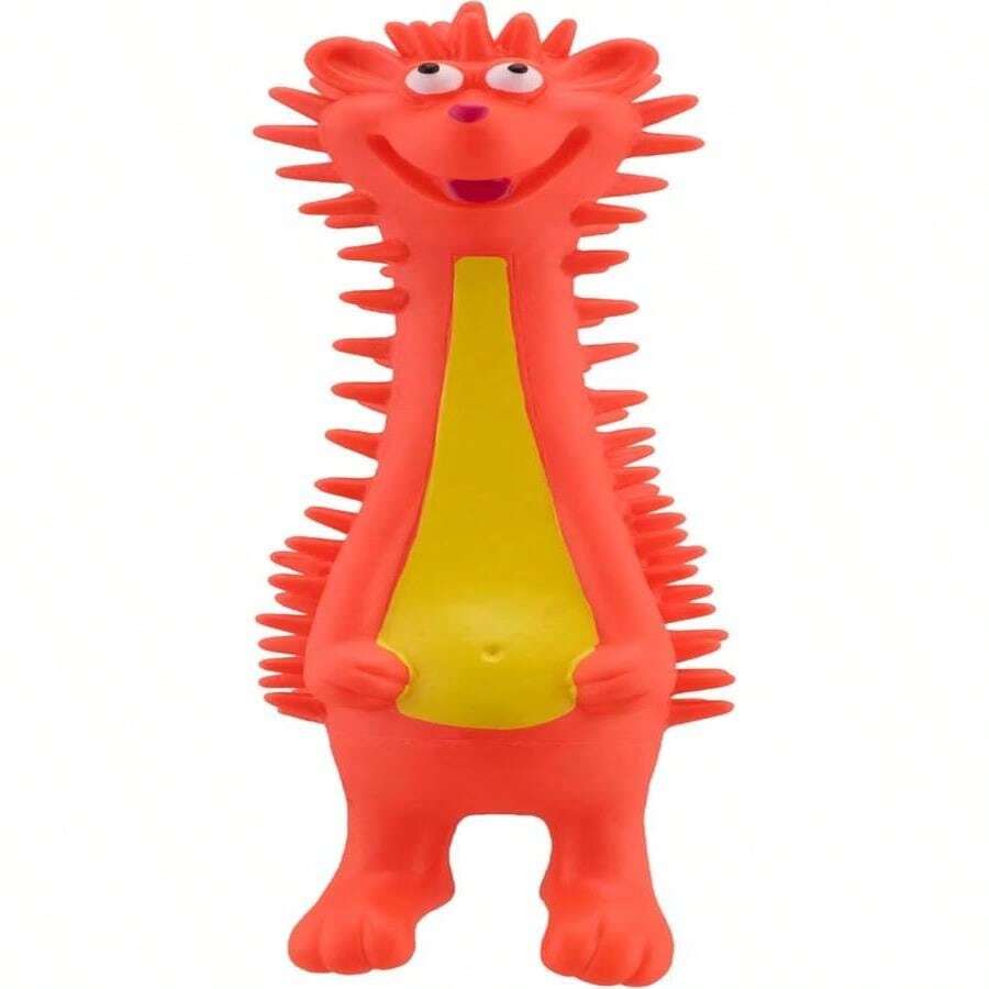 Outward Hound Tootiez Hedgehog Grunting Latex Rubber Dog Toy, Large - MàuD - Xem 1