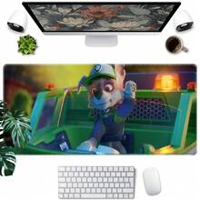 1pc  Cartoon Large Mouse Pad - Vibrant Pups Designs With Colorful Scenes, Durable Desk Mat For Keyboard & Mouse, Perfect For Kids,  Fans, Gamers, And Office Use, Mouse Pads For Desk