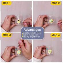 12支/套 0.41盎司玻璃颜料套装，适合DIY工艺品 - 多用途凝胶颜料，配有画笔和调色盘，可用于纸张、墙壁、玻璃器皿和窗户艺术，12/24色玻璃颜料套装，12毫升/0.4盎司管装