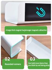 1 Stück magnetischer, wandmontierter Handschuhspender - einstellbares weißes Metallregal, geeignet für Küche/Klinik/Restaurant, ohne Bohren, multifunktionale Aufbewahrung für Masken/Handschuhe/Tücher, Salon- und Haushaltsartikel - Verschiedenfarbig - Übersicht 6