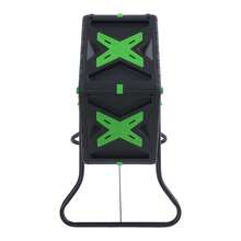 YUNRUX Rotating Composter, Rotating Compost Bin, Single-Chamber Compost Bin