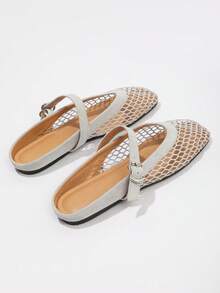 Nowe, wygodne, wsuwane sandały damskie z miękką podeszwą i siateczką, oddychające, zakryte palce, letnie kapcie na zewnątrz