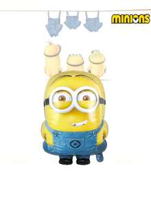 Minions 1pc Minions Large Size Aluminum Material Fun Cartoon Design Minions Pattern Round Glossy Shape Double-Sided Printing Party Decoration Balloons Suitable For Birthday Parties, Festivals, Party Scene Layouts, Photo Backgrounds