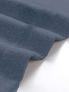 1 Set Men's Thermal Underwear Set, Elastic Fabric Base Layer Warm Sleepwear Loungewear, Autumn/Winter - Blue - View 6