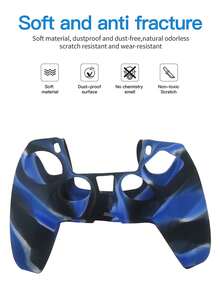 1pc PlayStation5 Controller Protective Case, Camouflage Pattern Design, Anti-Slip, Anti-Sweat, Anti-Scratch, Anti-Dust, Enhanced Grip