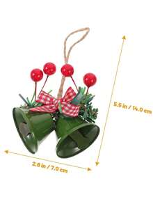 Christmas Jingle Bell | Multi-Size Alloy Material, Crisp Bell Sound + DIY Freedom, Light Up Christmas Tree And Home Ceremony, Ins-Style Gold & Silver Christmas Bells, Christmas Tree/Door Hanging Christmas Decor, Hanging Design (With Hanging Rope), Iron Metal Bells, Christmas Tree Decor, Christmas Wreath Matching Door Window Hanging Ornaments - Holiday Party Decoration, Home Decor, Mall Storefront Display, Gift Matching, Christmas Theme Bells, Holiday Limited Edition Christmas Bells, Christmas Bell Decor, Holiday Bells Hanging Ornaments - Multicolor - View 8