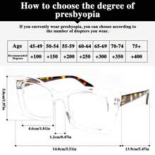 1pc Classic Square Frame Reading Glasses For Women, With Flexible Spring Hinges For Comfortable Fit, Suitable For Daily Reading, Minimalist Design Yet Practical - Grey Tofu Pudding - View 7