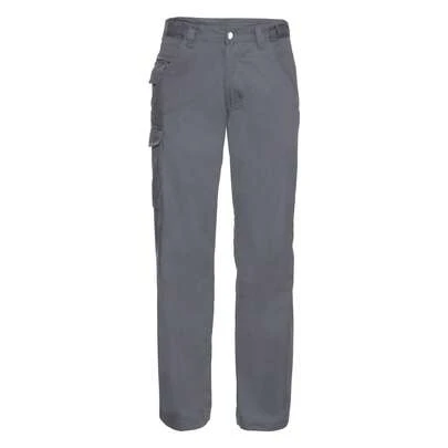 Russell Workwear Mens Polycotton Twill Trouser / Pants (Regular) (Convoy Grey) - 65% Polyester/35% Cotton - (BC1044)