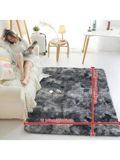 Zachte Cashmere Like Fluffy Area Rug, Multi Optional Tapijt Living Room Bedroom Bedside view 4