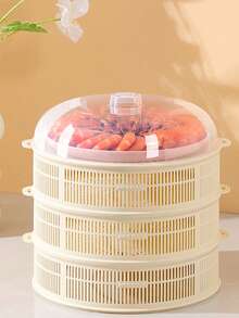 Multi-Layer Cartoon Cat Hollow Mesh Food Cover With Lid, Versatile For Dining Table, Keeps Food Fresh, Summer Anti-Fly & Insect