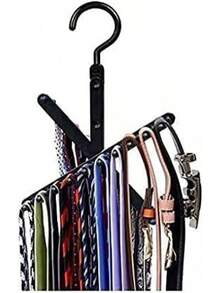 FTVOGUE Racks de Corbata Cruz Ajustable X Rack de Corbata Bufandas Gancho Organizador de suspensión Antideslizante Soporte de Clip Rotación de 360 Grados - 1 - Ver 9