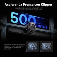 ELEGOO Neptune 4 Impresora 3D con Firmware de Klipper, 500mm/s Alta Velocidad, Nivelación Automática en 121 Puntos, 300℃ Extrusor Directo, Tamaño de Impresión de 420x420x480 mm - Neptuno 4 Max - Ver 5