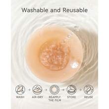 1 Pairs Nipple Covers Nipple Covers For Women Cakes Bra Sticky Adhesive Silicone Nipple Pasties With Travel Box - 拿鐵 - 查看 7
