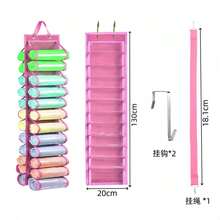 Multi-Pocket Wall Mounted Storage Hanging Bag, Household Wardrobe Clothes Pants Organizer Bag, Dorm Room Storage