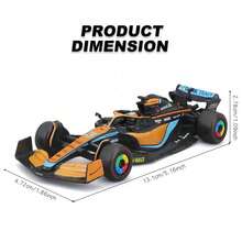 Burago 1/43 比例 F1 MCL36 #3 丹尼尔·里卡多和 #4 合金汽车压铸模型收藏版礼盒 + 亚克力防尘罩 + 精美底座圣诞生日新年礼物 - MCL36 #3 - 查看 7