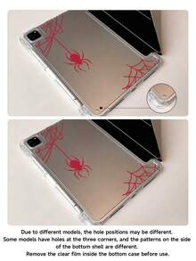 万圣节蜘蛛平板电脑保护套，双面亚克力透明水晶背板防震睡眠/唤醒平板电脑保护套，兼容 iPad/平板电脑，兼容 iPad 10 代、iPad 10.2/Mini 6/Mini 7/9.7 英寸，兼容三星 Galaxy Tab A9 Plus，绝佳节日礼物，时尚简约图案。 - 彩色 - 查看 10