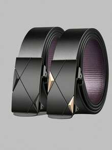 Męski modny pasek z automatyczną klamrą w kolorze czarnym, swobodny, pełny pasek, odpowiedni do codziennego noszenia, jako prezent dla mężczyzn, młodych i średnich mężczyzn, do pracy i wypoczynku, prezent świąteczny na Walentynki, odpowiedni dla nastolatków, letni, swobodny, na zewnątrz, sportowy lub wakacyjny, podróżny lub na ukończenie szkoły, prezent urodzinowy, dodatki do sukienki lub do codziennego noszenia