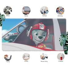 1pc  Cartoon Large Mouse Pad - Vibrant Pups Designs With Colorful Scenes, Durable Desk Mat For Keyboard & Mouse, Perfect For Kids,  Fans, Gamers, And Office Use, Mouse Pads For Desk