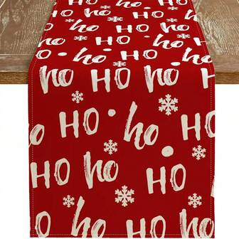 Camino de mesa navideño, decoración festiva de invierno en rojo para granja, interior, exterior, cocina, comedor, hogar, fiesta, decoración del hogar, decoraciones navideñas, decoración de habitación