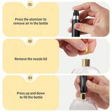 2pcs Travel Perfume Bottle, 5ML Refillable Travel Sprayer, Travel Size Perfume Refill Bottleand Pocket Perfume Dispenser, Travel Bottle And Atomizer Sprayer For Cologne Perfume Holiday Essentials Holiday Travel Essentials Travel Bag Travel Accessories Travel Must Haves Beach Vacation Summer School Accessories Back To School Supplies Stuff - Multicolor - View 3