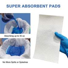 Pack Of 40 Commode Liners With Absorbent Pad Odorless Disposable Bags Universal - Default - View 4
