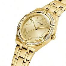 Relojes de acero inoxidable para mujer de la serie Guess Cosmo Diamonds con esfera plateada - GW0033L1/GW0033L2/GW0033L3/GW0033L4/GW0033L5/GW0033L6/GW0033L7/GW0033L8